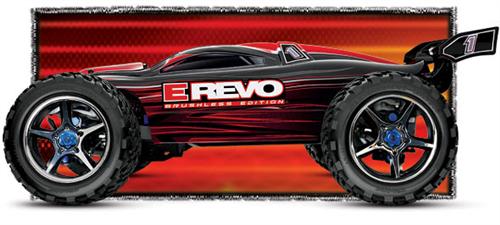 Traxxas E-Revo Brushless 4WD 1:10 EP TQi 2.4Ghz (Red RTR Version) [TRX5608-TQi-Red]